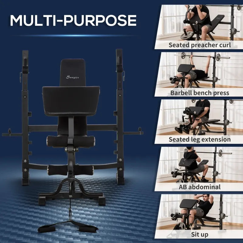 Multifunctional weight bench