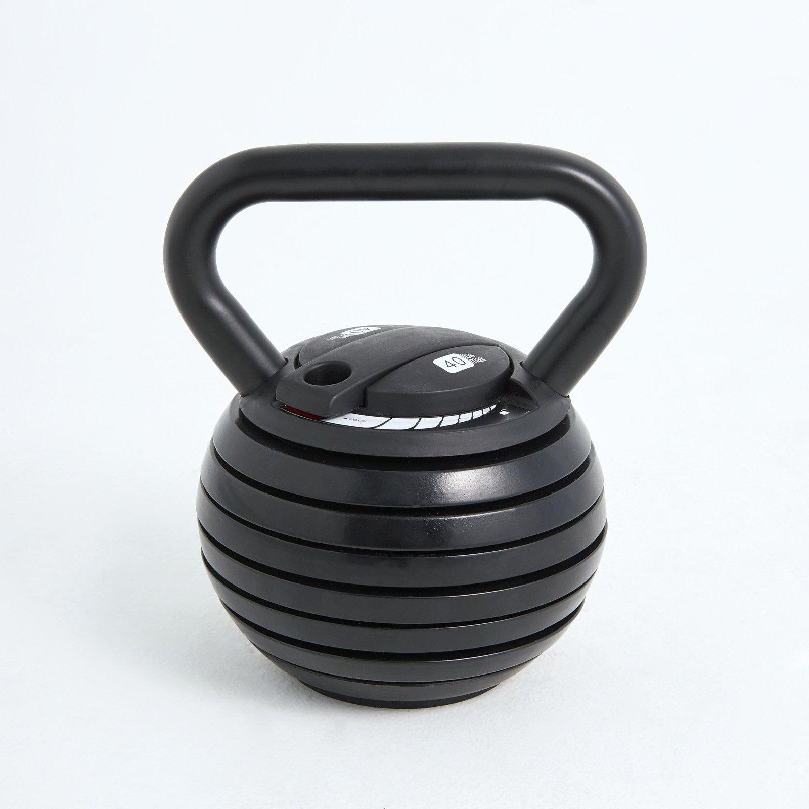 Adjustable Kettlebell / Black / 10-40 lbs - Montreal Fitness
