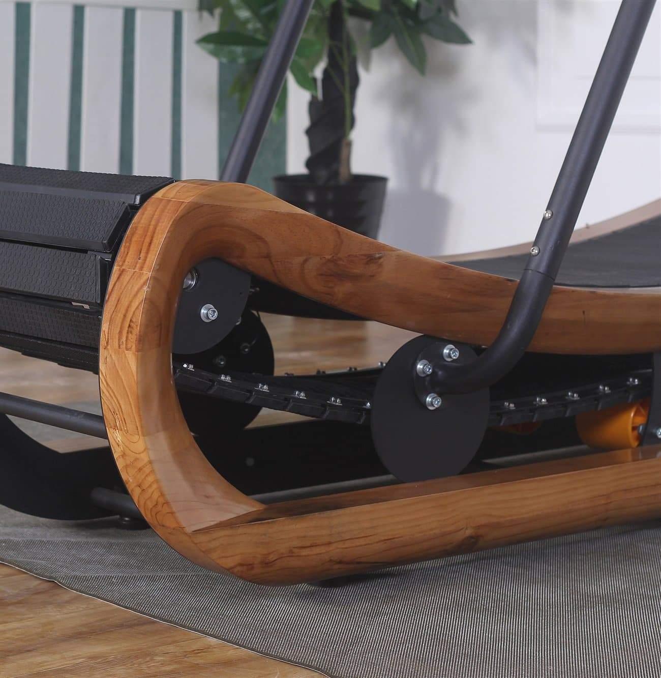 Curved Wooden Treadmill - Montreal Fitness